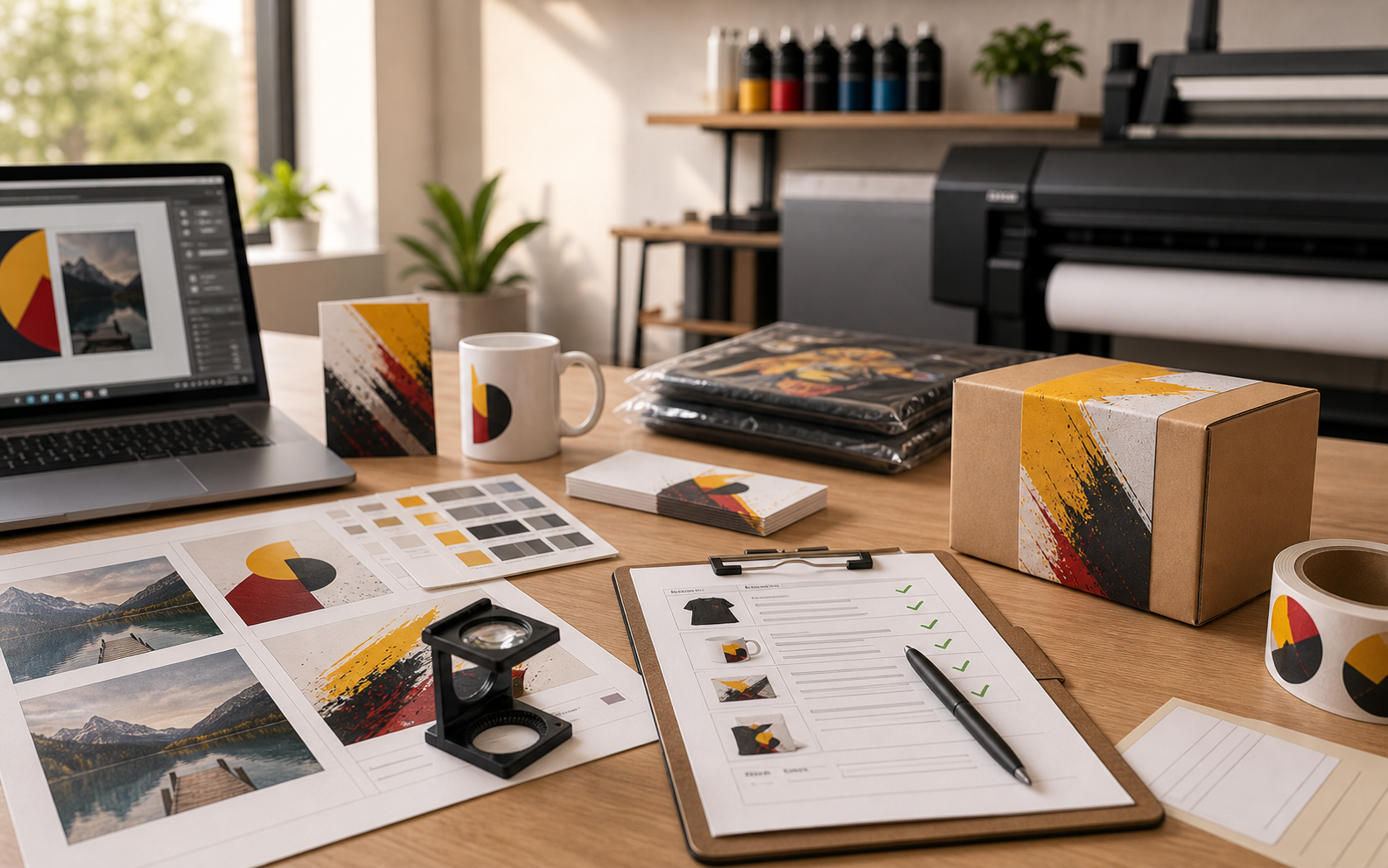 Controllo file e preparazione ordine in laboratorio Digislam